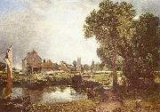 John Constable, Schleuse und Muhle in Dedham